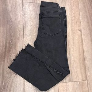 Madewell Stovepipe Jeans in Banberry Wash: Raw-Hem Edition